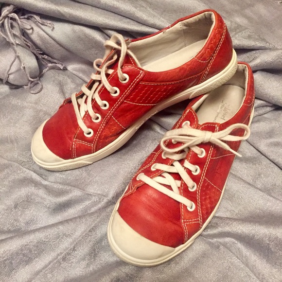 Josef Seibel Shoes - [Josef Seibel] Red Leather Women’s European Shoes